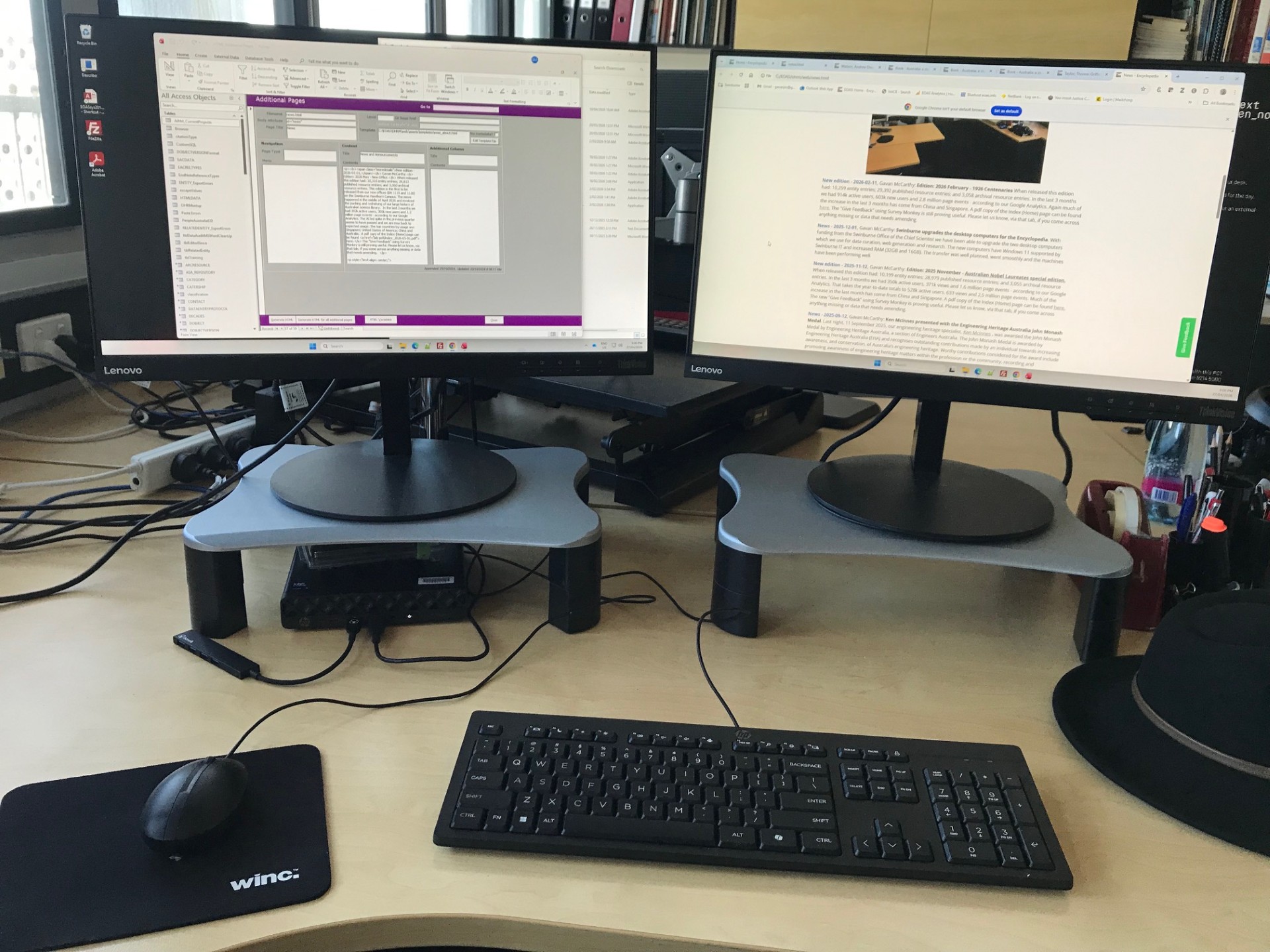 Swinburne Office of the Chief Scientist, Encyclopedia of Australian Science and Innovation workstation